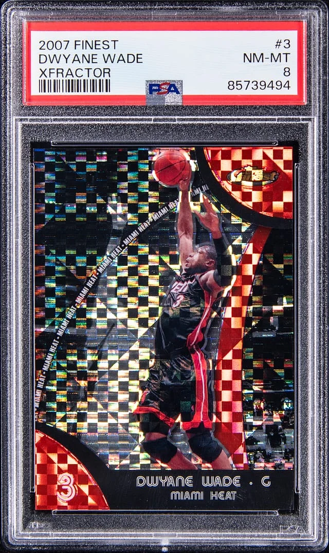 2007-08 Topps Finest Dwyane Wade Refractor #3 card image