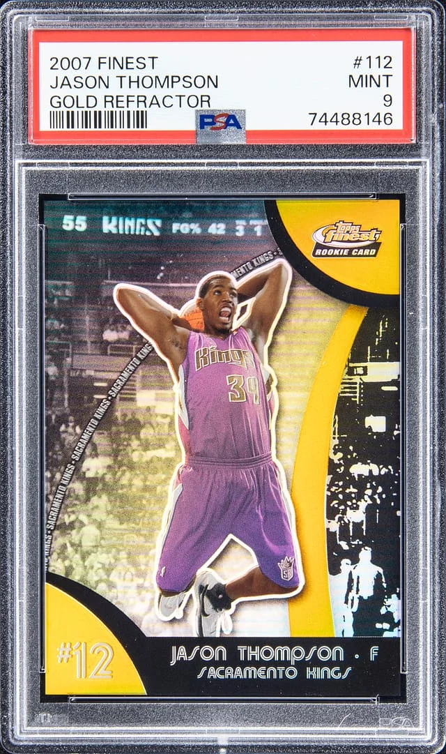 2007-08 Topps Finest Jason Thompson Gold Refractor #112 card image