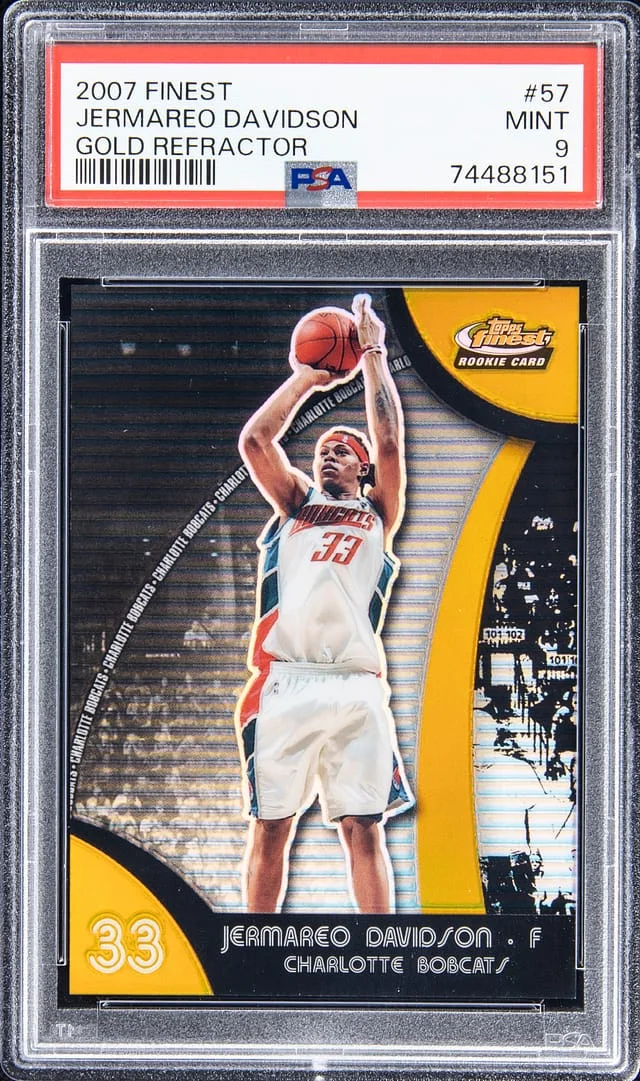 2007-08 Topps Finest Jermareo Davidson Gold Refractor #57 card image