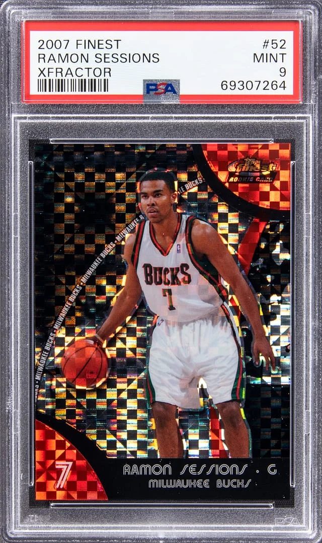 2007-08 Topps Finest Ramon Sessions X-Fractor #52 card image