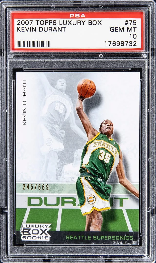 2007-08 Topps Kevin Durant Luxury Box #75 card image