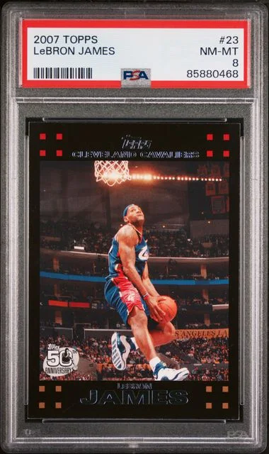 2007-08 Topps LeBron James #23 card image