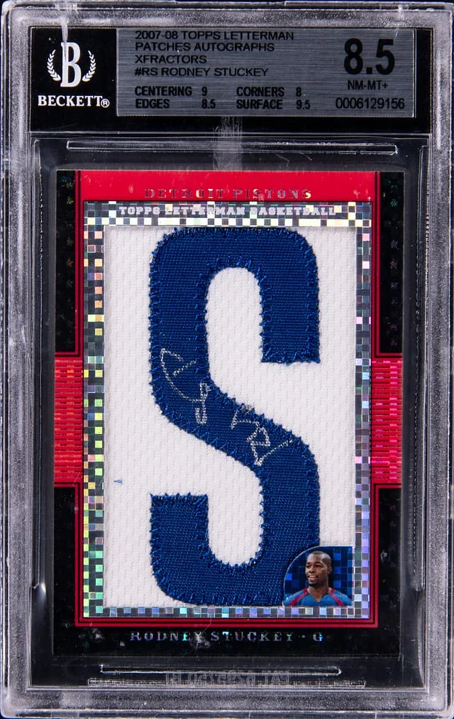 2007-08 Topps Rodney Stuckey Letterman Patches Autograph Xfractor #LA-RS card image