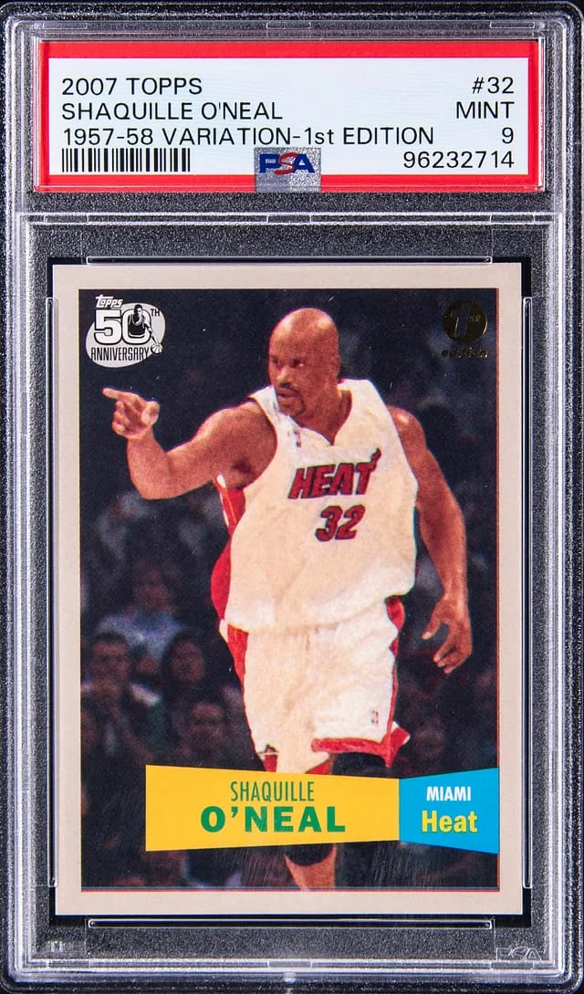 2007-08 Topps Shaquille O'Neal 1957-58 Variation 1st Edition #32 card image