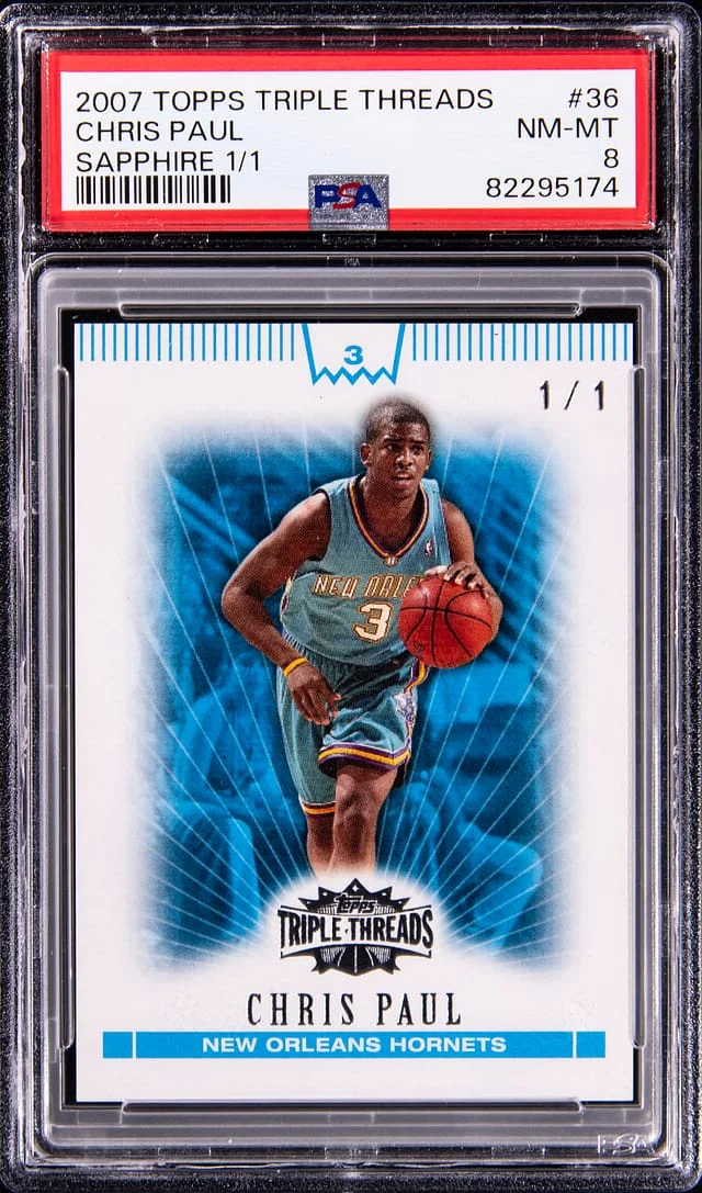 2007-08 Topps Triple Threads Chris Paul Sapphire #36 card image