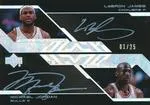 2007-08 UD Black Michael Jordan Autographs Dual #DAU-JJ card image