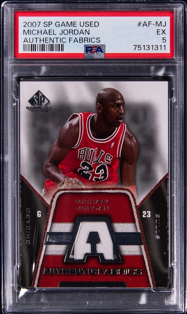 2007-08 UD SP Game Used Authentic Fabrics Michael Jordan #AF-MJ card image