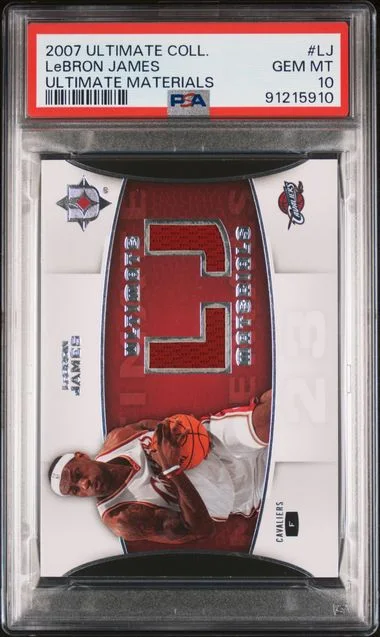 2007-08 Ultimate Collection LeBron James Game-Used Ultimate Materials #LJ card image