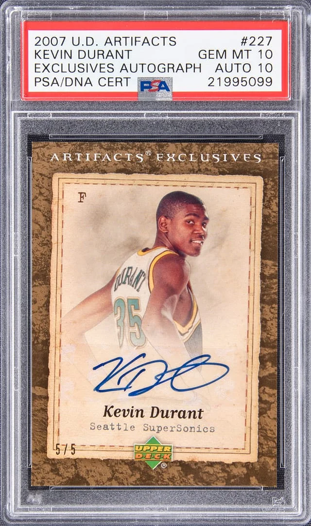 2007-08 Upper Deck Artifacts Kevin Durant Exclusives Autographs #227 card image