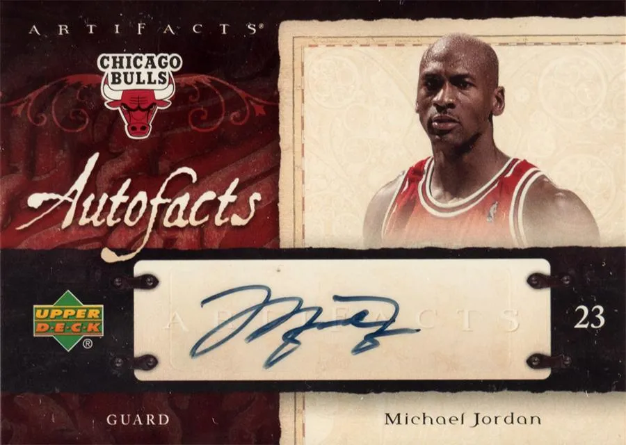 2007-08 Upper Deck Artifacts Michael Jordan Autofacts #AF-MJ card image
