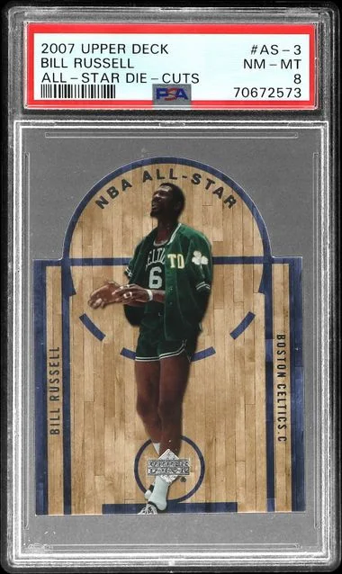 2007-08 Upper Deck Bill Russell All-Star Die-Cuts #AS-3 card image