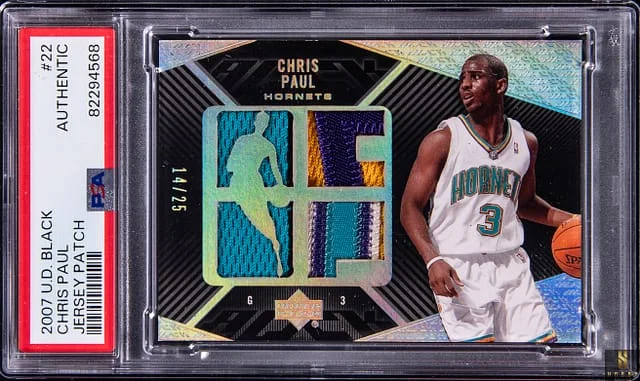 2007-08 Upper Deck Black Chris Paul Jersey Patch #22 card image