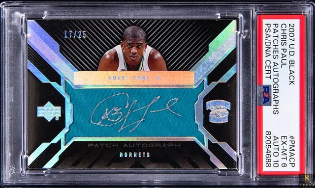 2007-08 Upper Deck Black Chris Paul Patches Autographs #PMACP card image