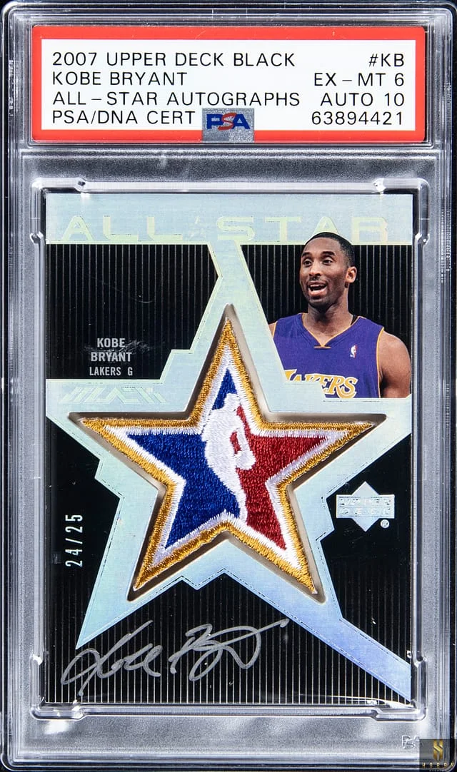 2007-08 Upper Deck Black Kobe Bryant All-Star Autographs #ASAU-KB card image