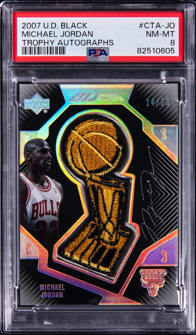 2007-08 Upper Deck Black Michael Jordan Trophy Autograph #CTA-JO card image