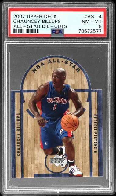 2007-08 Upper Deck Chauncey Billups All-Star Die-Cuts #AS-4 card image