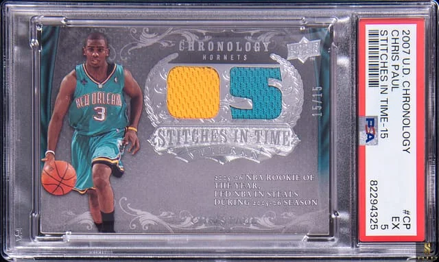 2007-08 Upper Deck Chronology Chris Paul Stitches in Time #SIT-CP card image