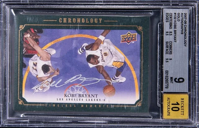 2007-08 Upper Deck Chronology Kobe Bryant Autographs Gold #132 card image