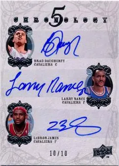 2007-08 Upper Deck Chronology Lebron James The Five #NDJPH card image