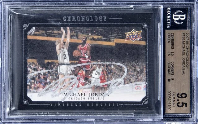 2007-08 Upper Deck Chronology Michael Jordan Autograph #138 card image