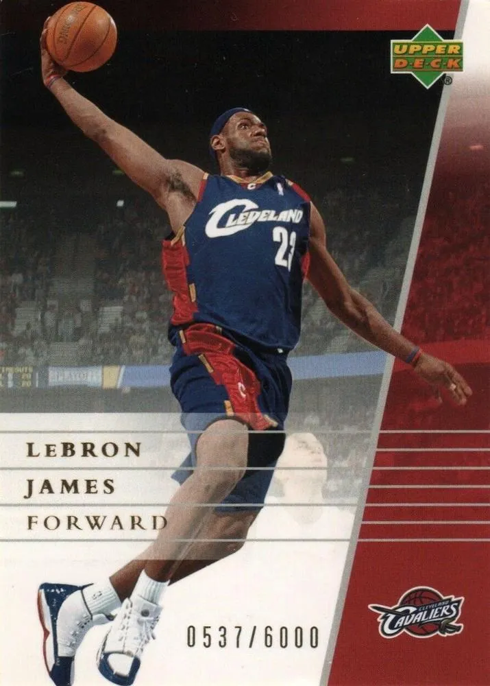 2007-08 Upper Deck Collectible Card Set Opti-Free Express/Rite Aid Lebron James #4 card image
