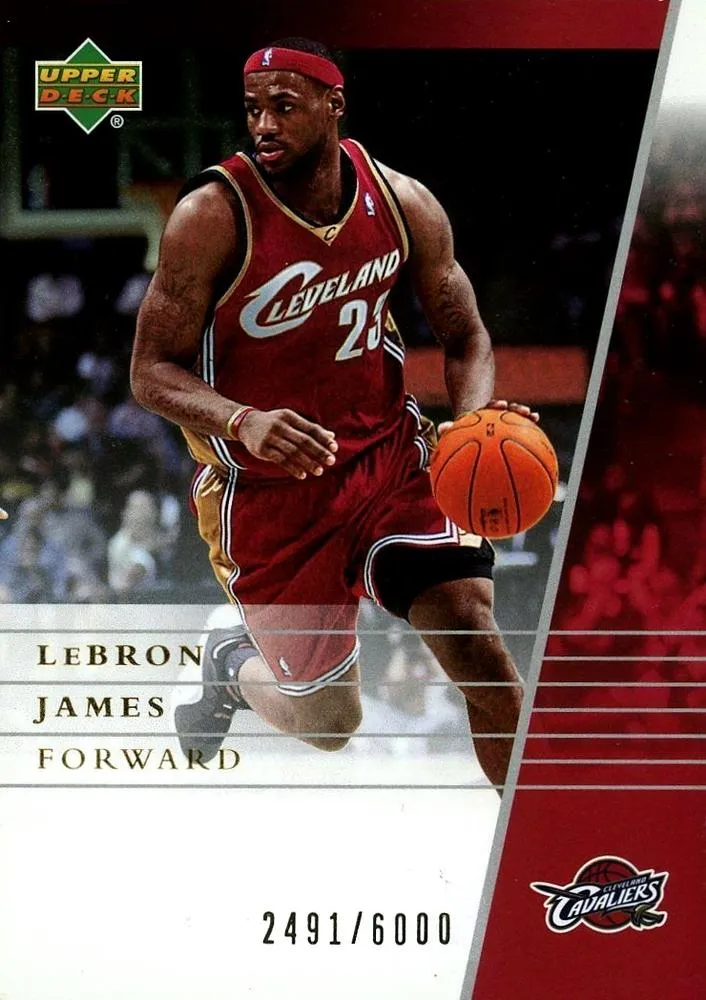 2007-08 Upper Deck Collectible Card Set Opti-Free Express/Rite Aid Lebron James #5 card image