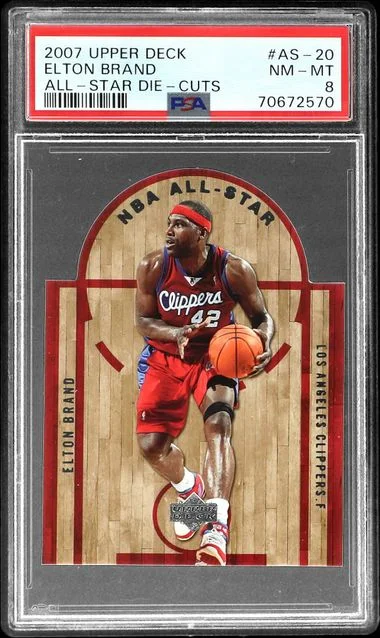 2007-08 Upper Deck Elton Brand All-Star Die-Cuts #AS-20 card image
