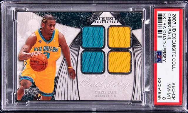 2007-08 Upper Deck Exquisite Collection Chris Paul Extra Quad Jersey #EQ-CP card image