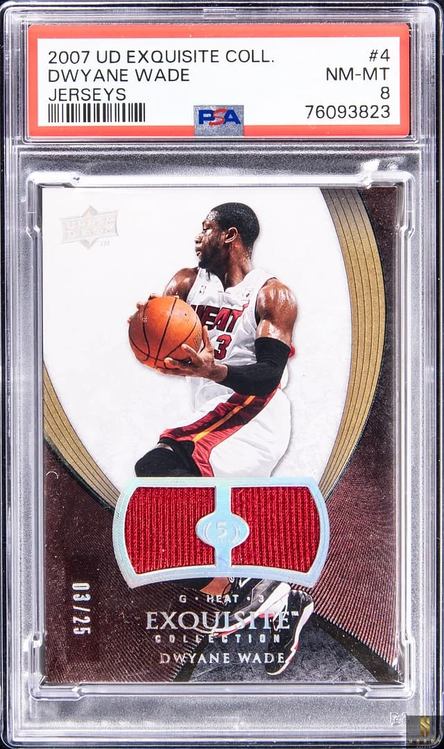 2007-08 Upper Deck Exquisite Collection Dwyane Wade Jersey #4 card image