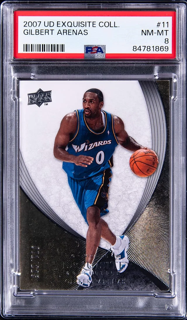 2007-08 Upper Deck Exquisite Collection Gilbert Arenas #11 card image