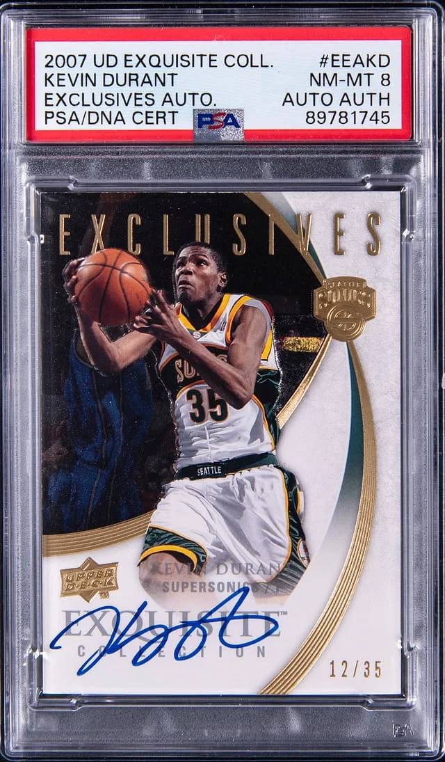 2007-08 Upper Deck Exquisite Collection Kevin Durant Exclusives Autographs #EEA-KD card image