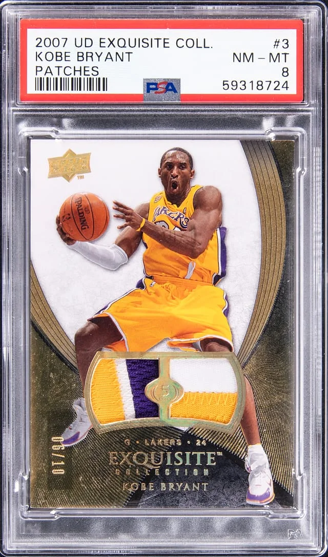 2007-08 Upper Deck Exquisite Collection Kobe Bryant Patches #3 card image