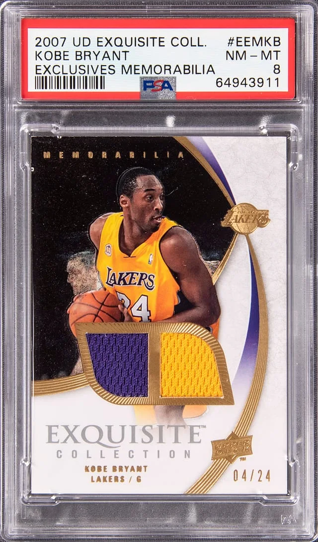 2007-08 Upper Deck Exquisite Collection Kobe Bryant Exclusives Memorabilia #EEMKB card image