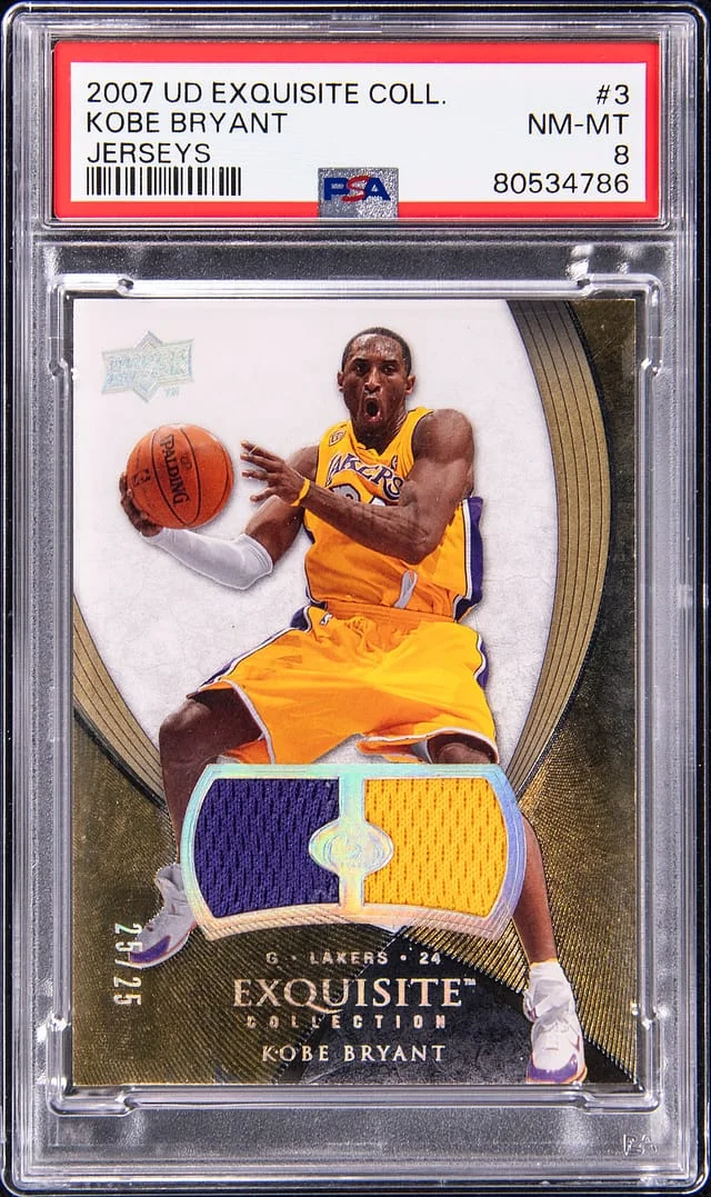 2007-08 Upper Deck Exquisite Collection Kobe Bryant Game-Used Jerseys #3 card image