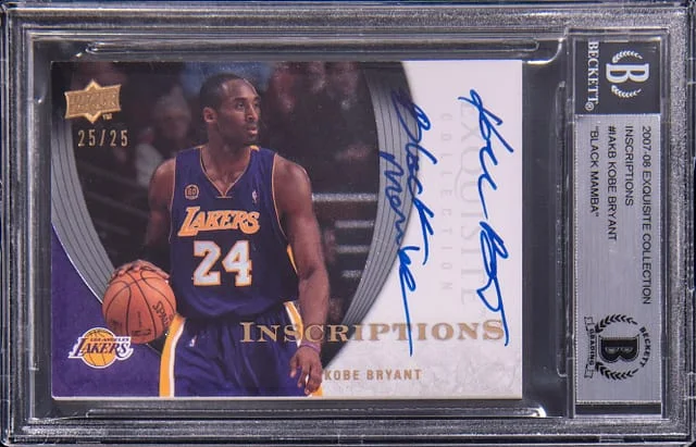 2007-08 Upper Deck Exquisite Collection Kobe Bryant Inscriptions #IA-KB card image