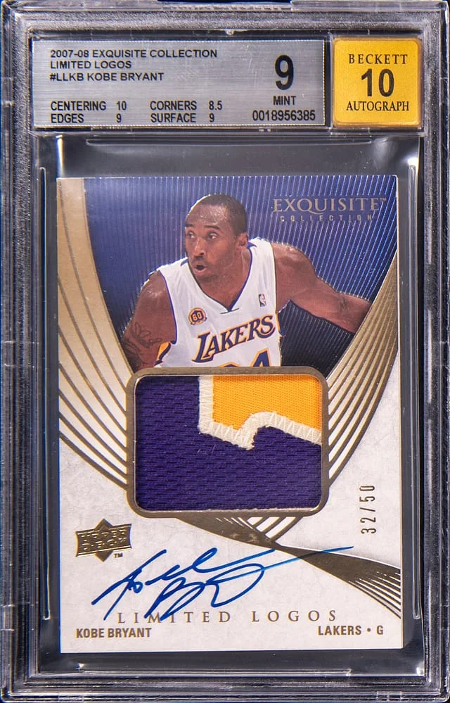 2007-08 Upper Deck Exquisite Collection Kobe Bryant Limited Logos #LL-KB card image