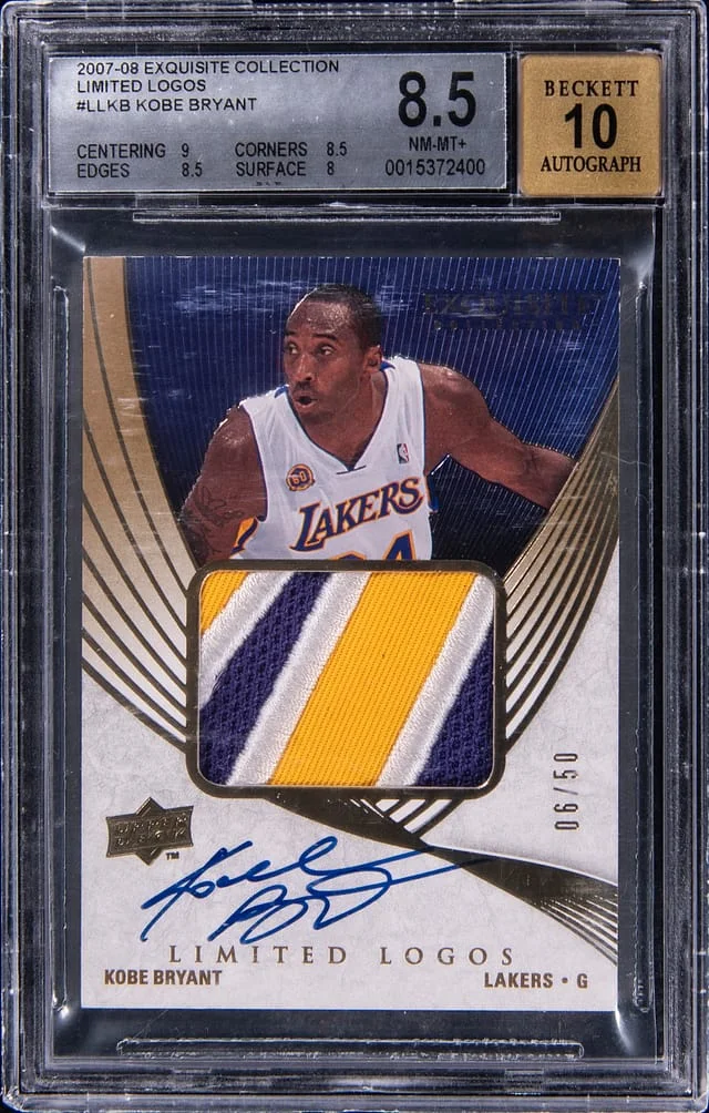 2007-08 Upper Deck Exquisite Collection Kobe Bryant Limited Logos #LLKB card image