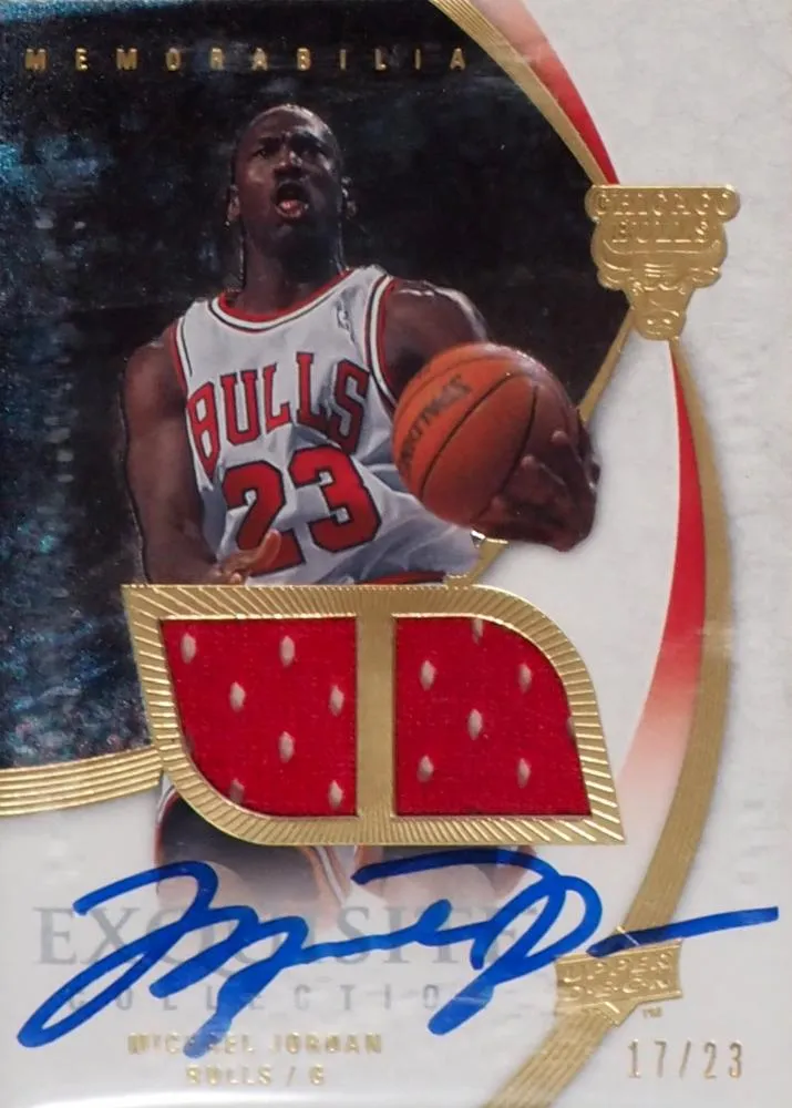 2007-08 Upper Deck Exquisite Collection Michael Jordan Exclusives Memorabilia #EEM-MJ card image