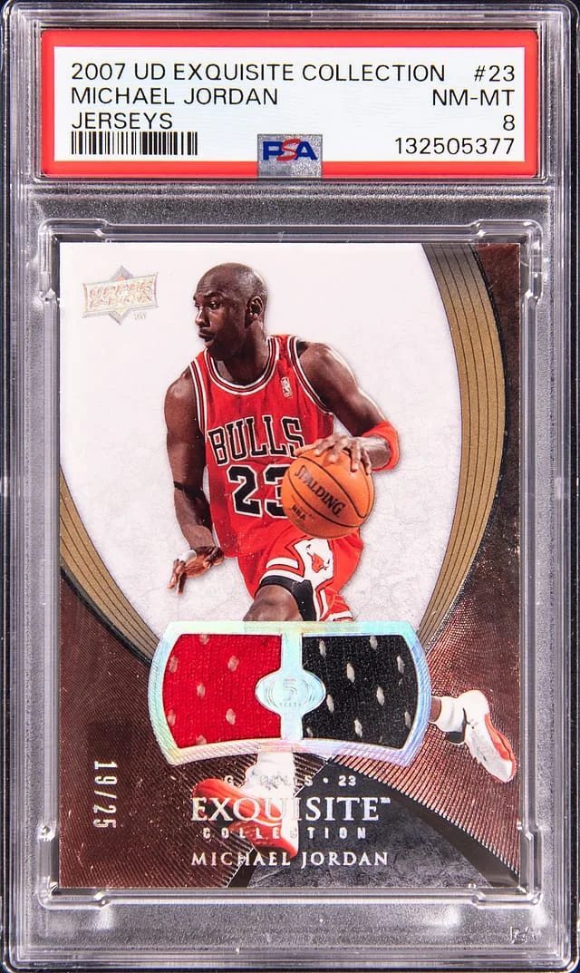 2007-08 Upper Deck Exquisite Collection Michael Jordan Game-Used Jerseys #23 card image