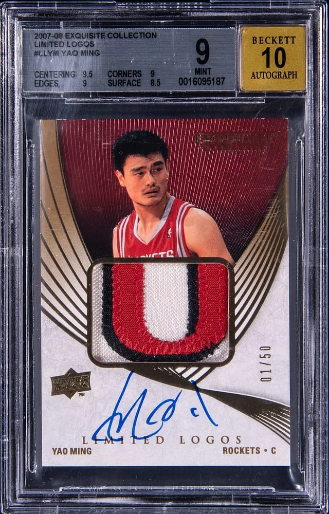 2007-08 Upper Deck Exquisite Collection Yao Ming Limited Logos #LL-YM card image