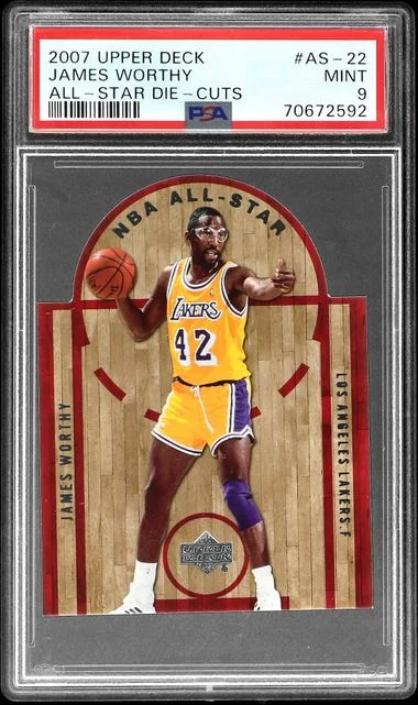 2007-08 Upper Deck James Worthy All-Star Die-Cuts #AS-22 card image