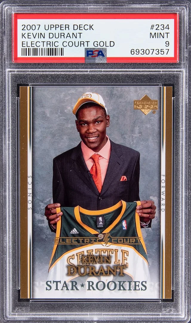 2007-08 Upper Deck Kevin Durant Electric Court Gold #234 card image