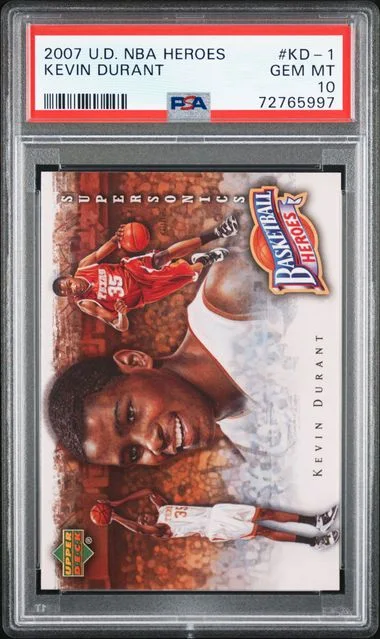 2007-08 Upper Deck Kevin Durant NBA Heroes #KD-1 card image