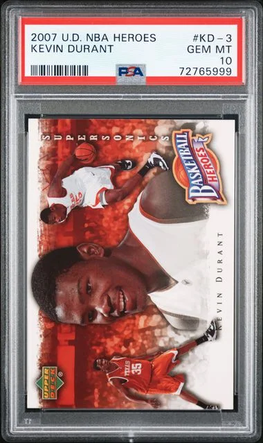 2007-08 Upper Deck Kevin Durant NBA Heroes #KD-3 card image