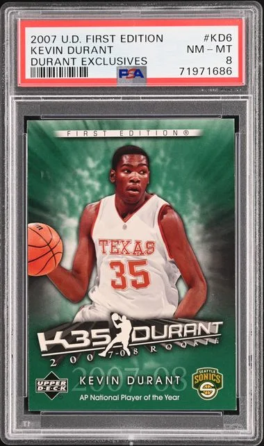 2007-08 Upper Deck Kevin Durant Durant Exclusives #KD6 card image