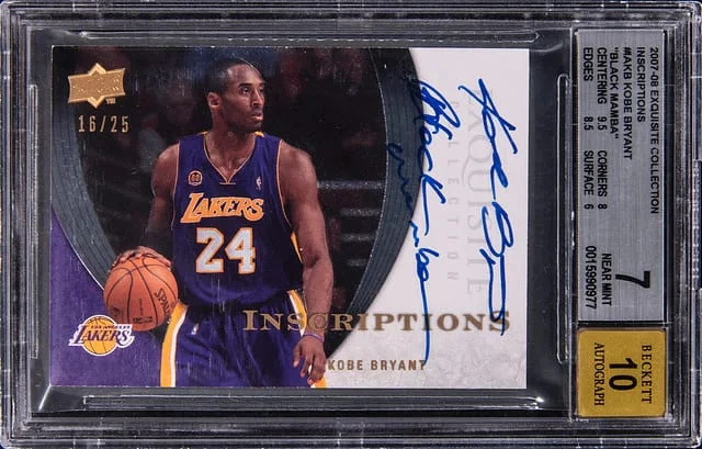 2007-08 Upper Deck Kobe Bryant Exquisite Inscriptions #IA-KB card image