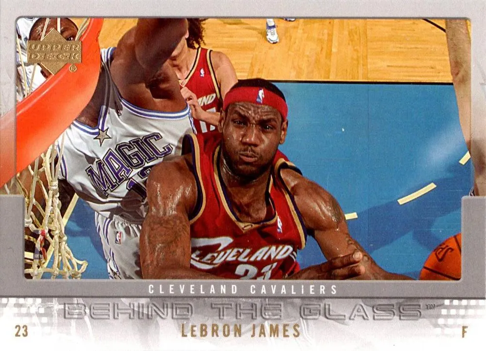 2007-08 Upper Deck Lebron James Behind the Glass #BG-LJ card image