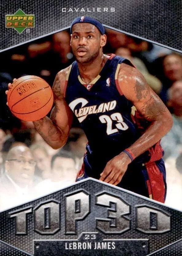 2007-08 Upper Deck Lebron James UD Top 30 #UT-19 card image