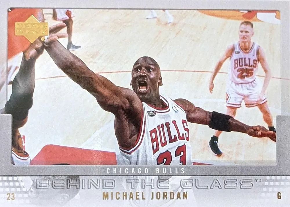 2007-08 Upper Deck Michael Jordan Behind the Glass #BG-MJ card image