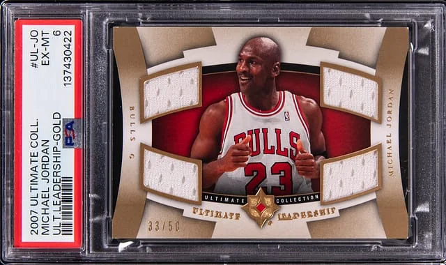 2007-08 Upper Deck Michael Jordan Game-Used Utlimate Collection Ultimate Leadership Gold #UL-JD card image
